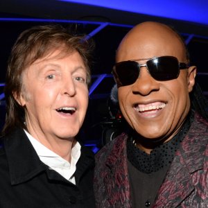 Paul McCartney and Stevie Wonder