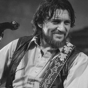 Waylon Jennings performing