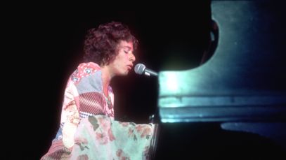 Carole King on piano