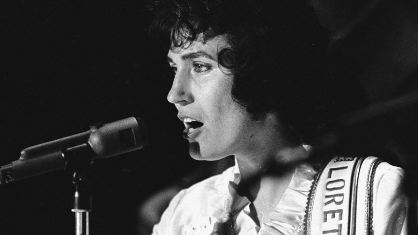 Loretta Lynn performing at the Grand Ole Opry
