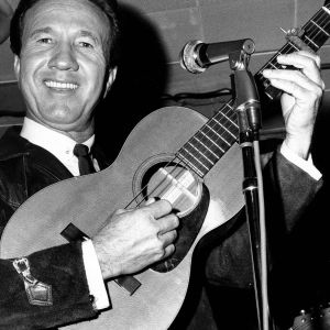 Marty Robbins playing guitar