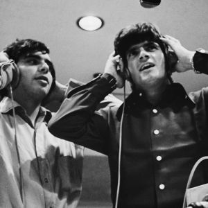 Tommy James and Peter Lucia Jr. in the studio