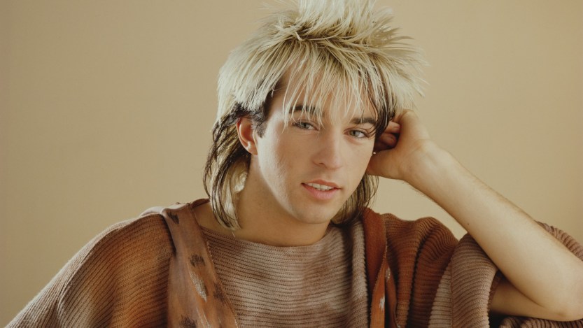 LONDON - JANUARY 01: Limahl from UK Pop band Kajagoogoo posed in London in 1983 (Photo by Mike Prior/Getty Images)