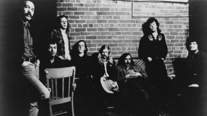 Commander Cody & His Lost Planet Airmen, group portrait, 1972. (Photo by Gilles Petard/Redferns)