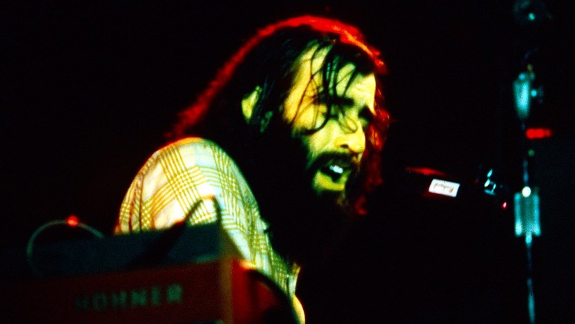 PEMBROKE PINES FLORIDA, January 19: The Band's Richard Manuel performs during Bob Dylan and The Band - The Tour 74' at The Hollywood Sportatorium in Pembroke Pines, Fl. on January 19, 1974 (Photo by Rick Diamond/Getty Images)