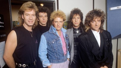 Glass Tiger (mit Sänger Alan Frew) on 27.11.1986 in München / Munich. (Photo by Fryderyk Gabowicz/picture alliance via Getty Images)