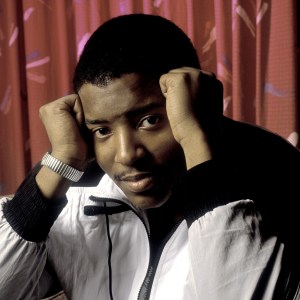 Portrait of American Hip-Hip and Rap performer Young MC (born Marvin Young) as he poses in the Downtown Holiday Inn, Chicago, Illinois, March 3, 1990. (Photo by Paul Natkin/Getty Images)