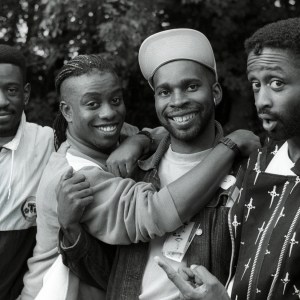 American rock band Living Colour, group portrait, (L-R) Will Calhoun, Corey Glover, Vernon Reid, Muzz Skillings at festival Pop Park, Rotterdam, Netherlands, 4th September 1988. (Photo by Rob Verhorst/Redferns)
