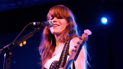 AUSTIN, TX - JUNE 16: Musician Jenny Lewis of Rilo Kiley performs in concert at Stubb's BBQ on June 16, 2008 in Austin, Texas. (Photo by Jay West/WireImage)