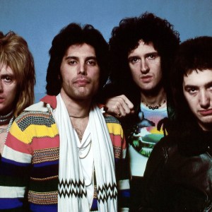 UNITED STATES - JANUARY 01: Photo of QUEEN; Posed group portrait - Roger Taylor, Freddie Mercury, Brian May and John Deason (Photo by Richard E. Aaron/Redferns)