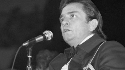 Johnny Cash performing