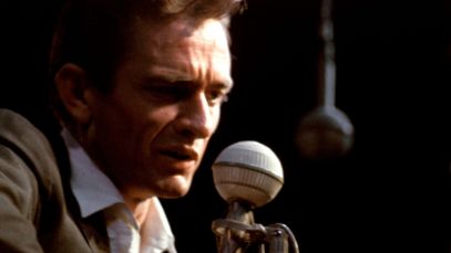Johnny Cash performing in 1964