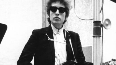 Bob Dylan recording 'Bringing It All Back Home' in 1965