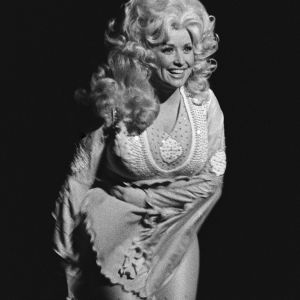 Dolly Parton performing in 1977