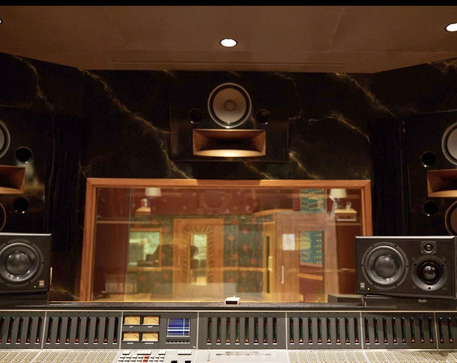 The mixing console at East Iris Studios