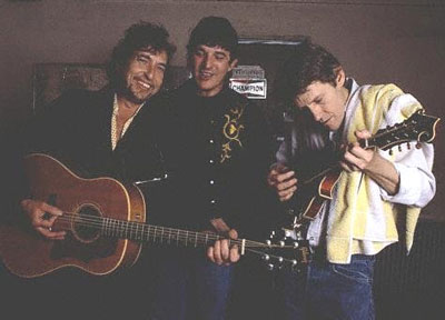 Bob-Dylan-Rick-Danko-and-Levon-Helm-at-Lonestar