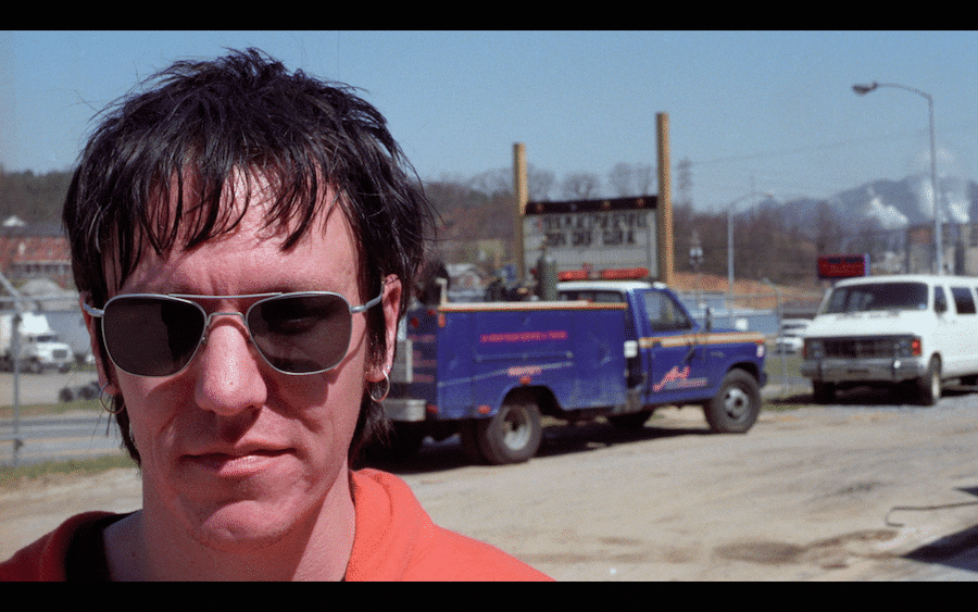 Elliott Smith on tour, circa 1998. Photo courtesy "Heaven Adores You"