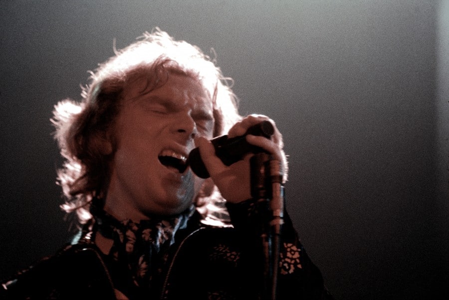 SANTA MONICA, CA - MAY 19: Singer songwriter Van Morrison records 'It's Too Late to Stop Now' live at the Santa Monica Civic Auditorium on May 19, 1973 in Santa Monica, California. (Photo by Ed Caraeff/Getty Images)
