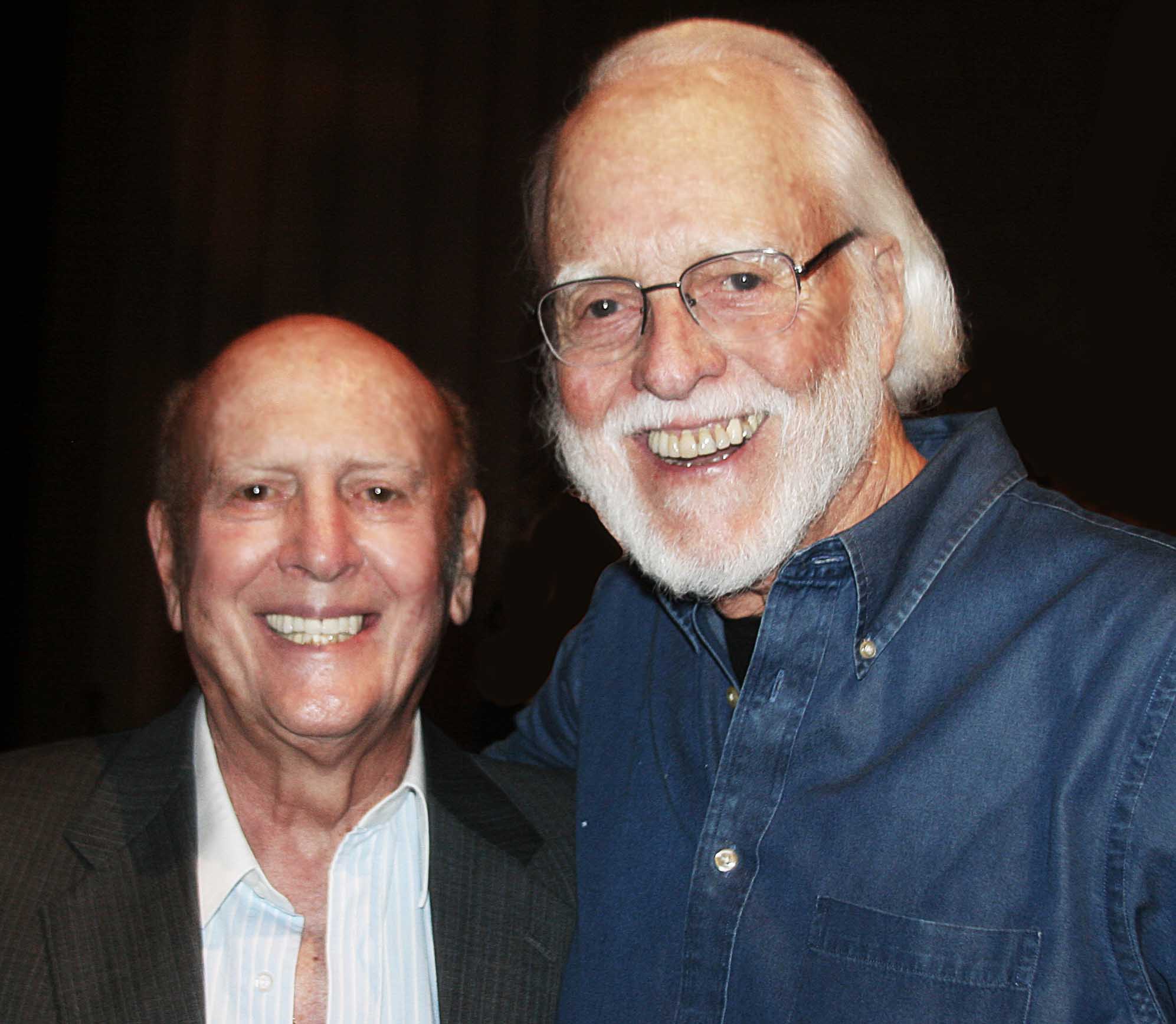 Mike Stoller and Perry Botkin. Photo by Paul Zollo