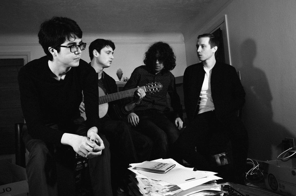 (l to r) Will Toledo, Andrew Katz, Ehtan Ives, and Seth Dalby. Photo by Anna Webber.