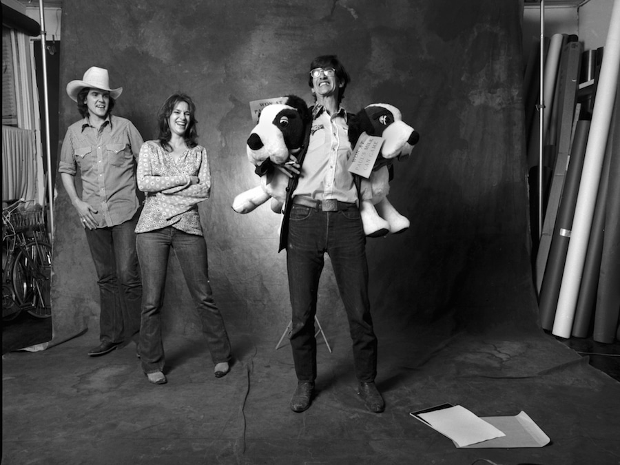 After a winning day at the Tennessee State Fair, Guy, Susanna and Townes at Jim McGuire's studio, circa 1975. Courtesy Jim McGuire