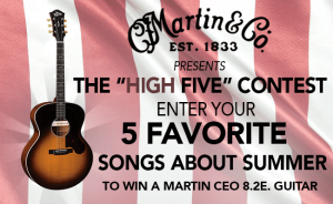 The July/August 2017 High Five Contest: 5 Favorite Songs About Summer