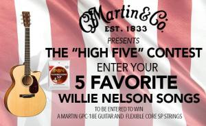 The “High Five” Contest: 5 Favorite Willie Nelson Songs