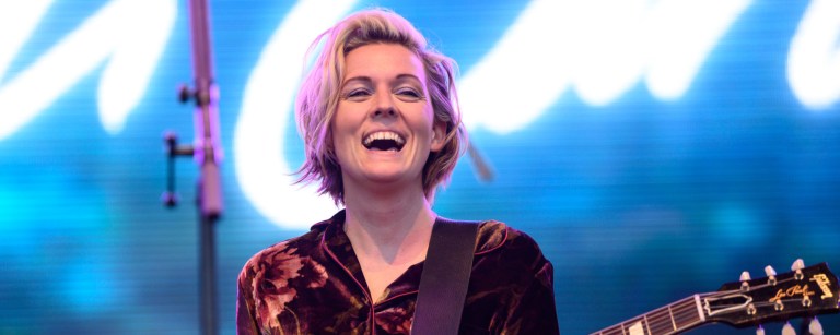 Singer Brandi Carlile performs onstage after the release of her album 'In These Silent Days.'