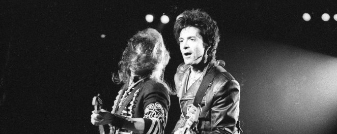 Bon Jovi perform at the Target Center in Minneapolis, Minnesota on March 19, 1993.