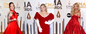 Ladies in Red—Red is the Color of Choice for the 2023 CMA Awards Red Carpet