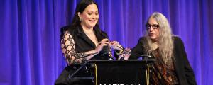 Patti Smith Honors ‘Killers of the Flower Moon’ Actress Lily Gladstone in Her First Public Appearance of 2024