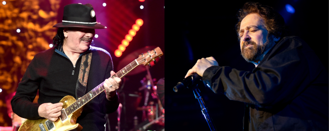 carlos santana and counting crows performing live onstage