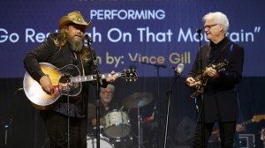 Chris Stapleton Performs Vince Gill’s Signature Song in His Honor—and Brings the Ryman to Its Feet